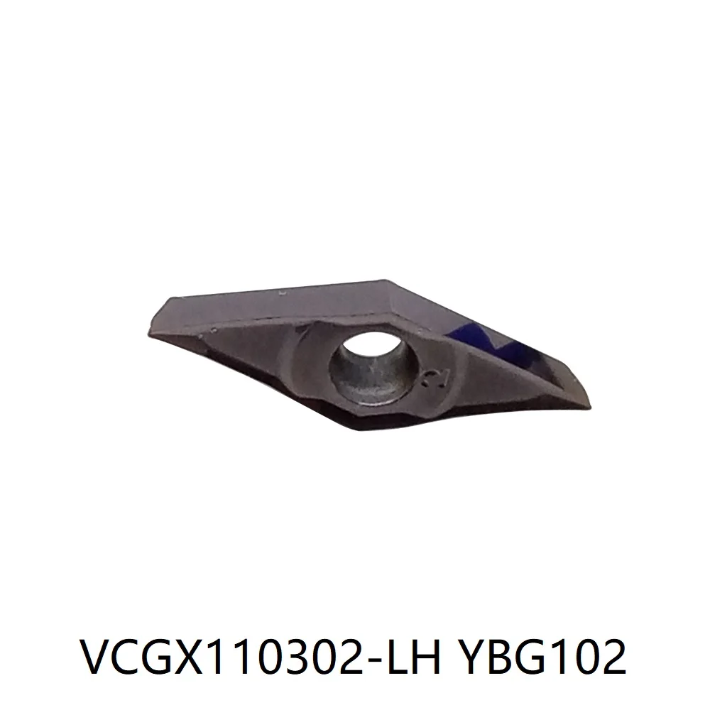 

ZCC VCGX110302-LH YBG102 YBG202 YD101 YD201 Turning tools insert for machining steel stainless steel cast iron and aluminum VCGX