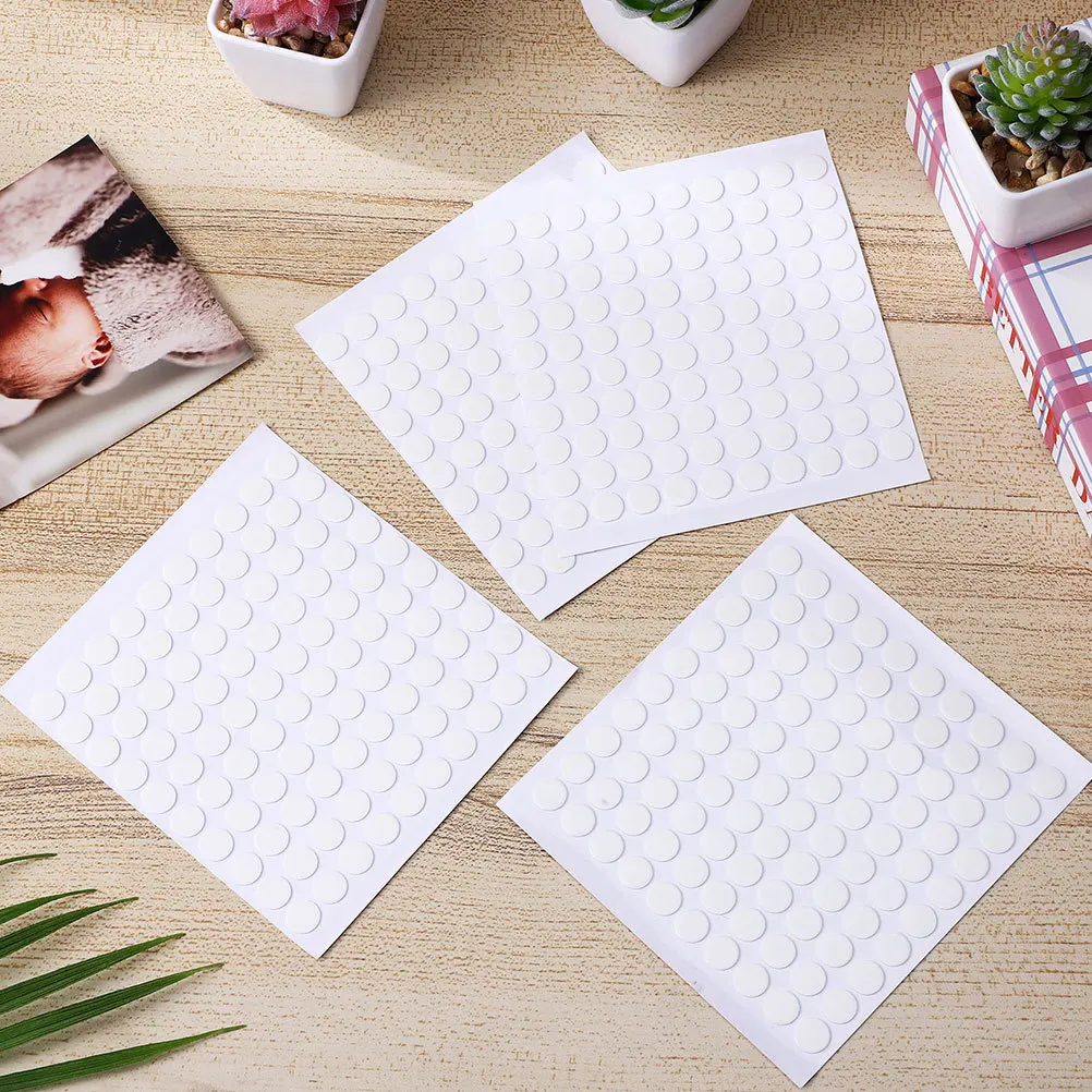 800 قطعة من الأكريليك على الوجهين لاصق النقاط قوية عالية اللزوجة شفافة Traceless للمنزل مكتب ملصقات جدار ديكور الصور