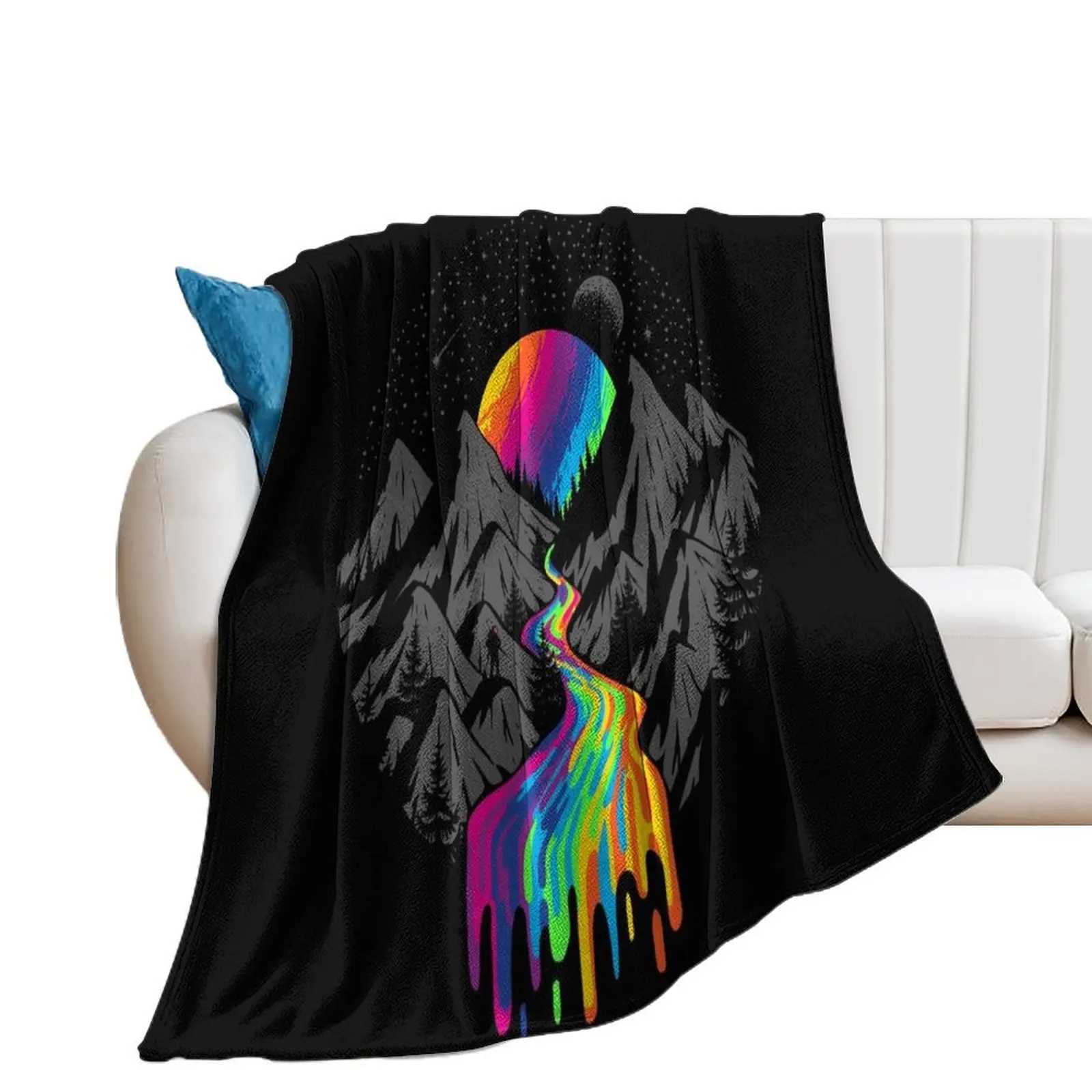 

Cosmic River Throw Blanket Luxury Extra Large Throw Blankets