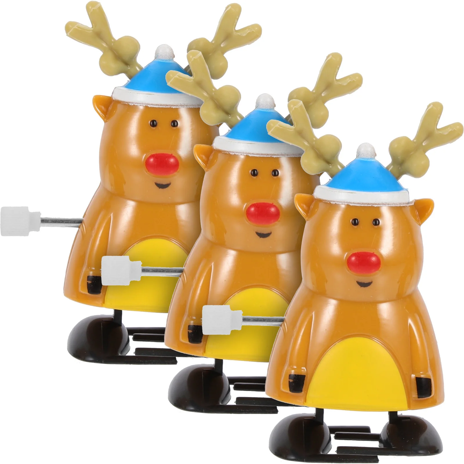 3 قطعة إِلْكَة عيد الميلاد يختتم عقارب الساعة اللعب حفلة عيد الميلاد تفضل الإبداعية مضحك الاطفال هدية الجدة عطلة ديكور