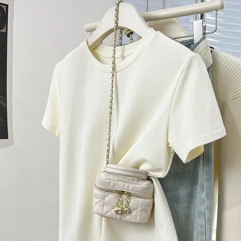 Frauen T Shirt Mädchen T-Shirt Frau Kleidung Tops T-shirt Weibliche Kurzarm Sommer T Sexy Y2k Top Weiß Harajuku Streetwear ﻿