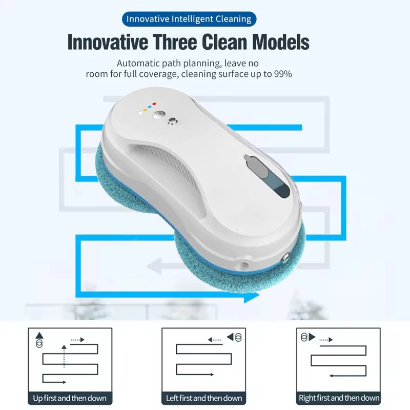 Purerobo W-R3S Window Cleaner Robot With APP & Remote Automatic Smart Water Spray Glass Electric Window Cleaning Robot For Home