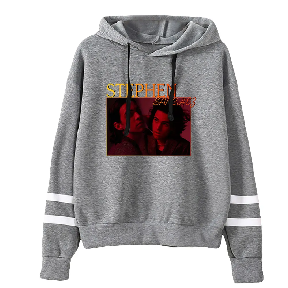 Stephen Sanchez Merch Unisex Taschen lose Barren Ärmel Sweatshirt Frauen Männer Hoodie Social Media Star Mode Kleidung