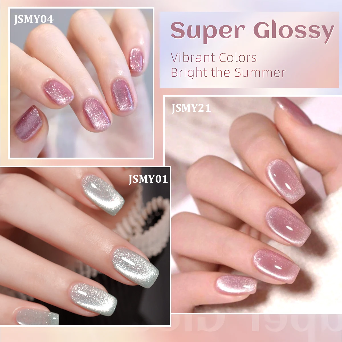 Nuevo juego de gel para uñas de malla de 12 colores con imanes, dedicado a uñas de terapia de luz duradera, adecuado para usar en salones de uñas