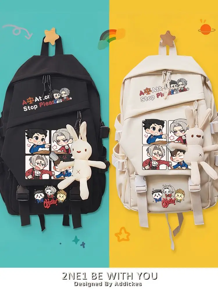 

Ace Attorney Merchandise Fanfic Asuka Ryuuichi Meijin Rei Shi Рюкзак для школьников младших классов женский
