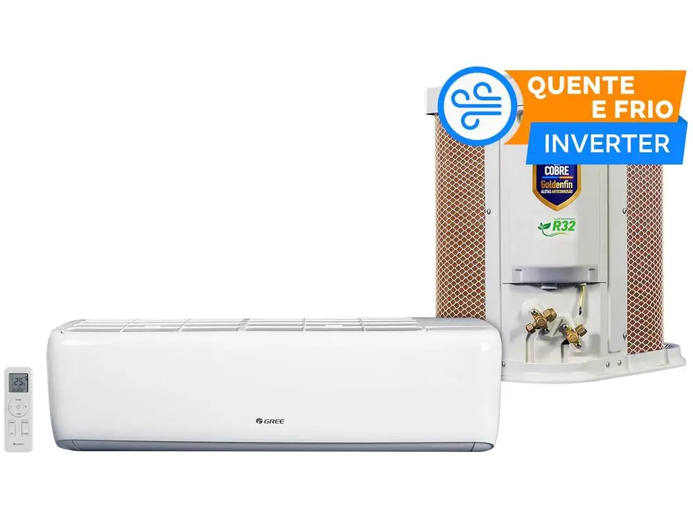 Ar-condicionado Split Gree Inverter 24.000BTUs Quente e Frio GWH24ATD-D6DNA2A - 220V