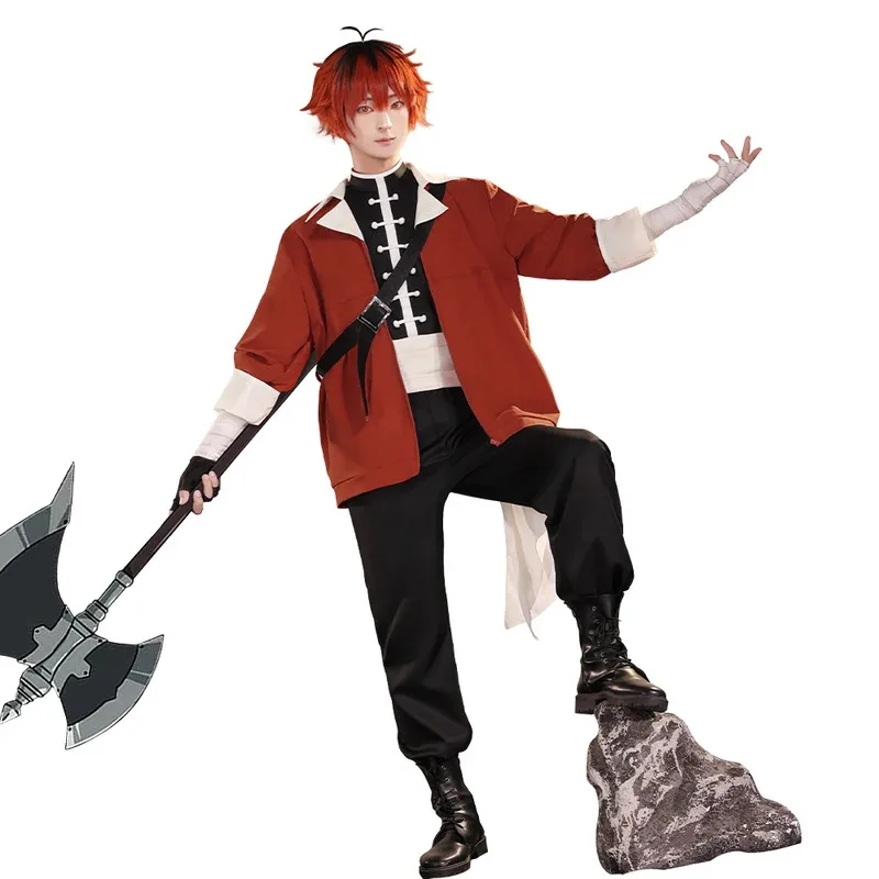 qq28LQIN STOCK أنيمي فريرين: ما وراء نهاية الرحلة DokiDoki-SR ستارك أزياء الهالوين التأثيرية للرجال