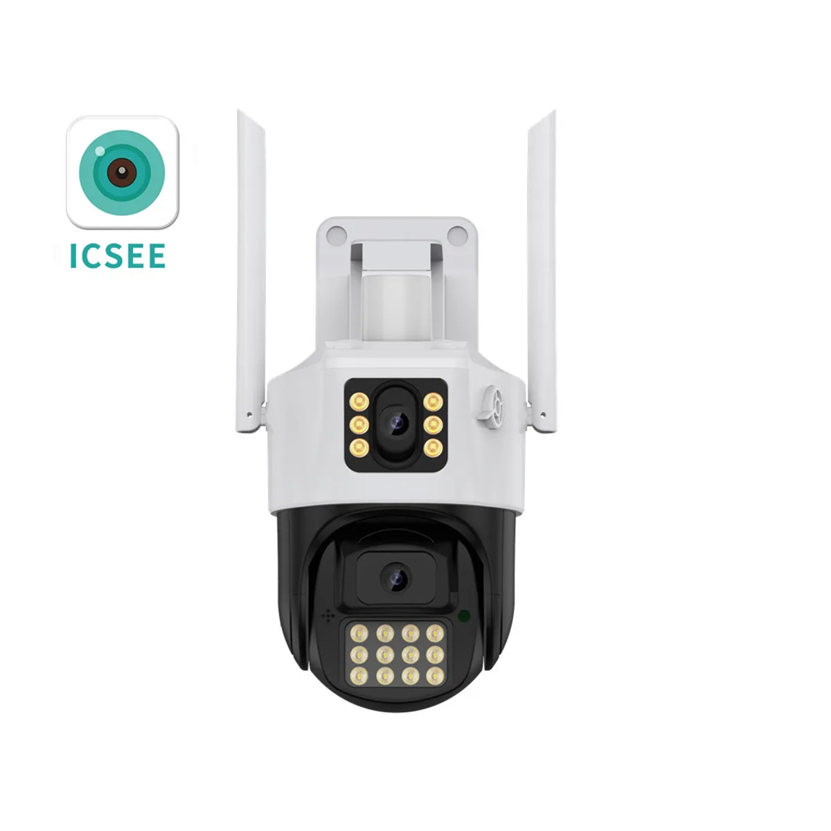 2MP 1080P ICsee APP Dual Lens Full Color Wireless PTZ IP Dome Camera AI Humanoid Detection Home Security CCTV Baby Monitor