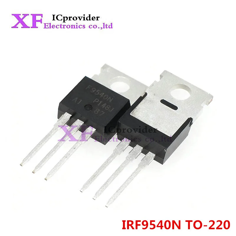 Original 10Pcs IRF9540N IRF9540 P-Channel Power MOSFET 23A 100 V TO-220 IC Best in Quality ICprovider