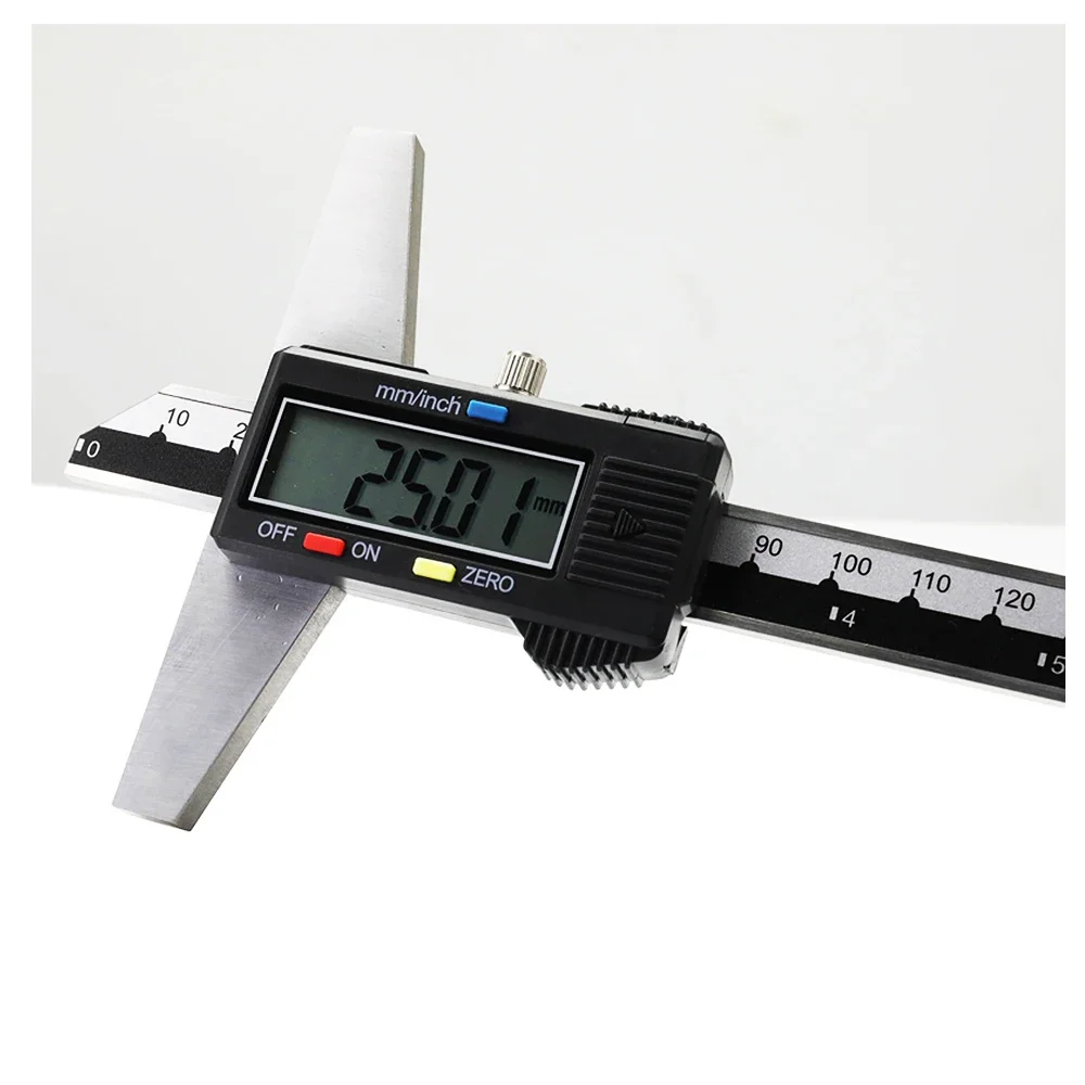 Calibradores, micrómetros, medidores de profundidad digitales eléctricos de 0-150 mm, medidores de profundidad digitales métricos e imperiales de acero inoxidable de 6 pulgadas
