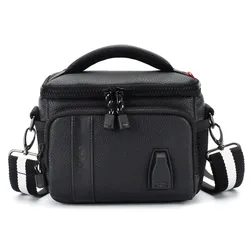 MCHENG Shock Resistant Camera Bag with Convenient USB Charging Port Crossbody Digital Camera Case