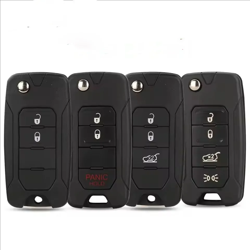

2/3/4 кнопки для Jeep Wrangler Renegade 2015-2018 флип-пульт дистанционного ключа автомобиля чехол SIP22 сменный корпус лезвия