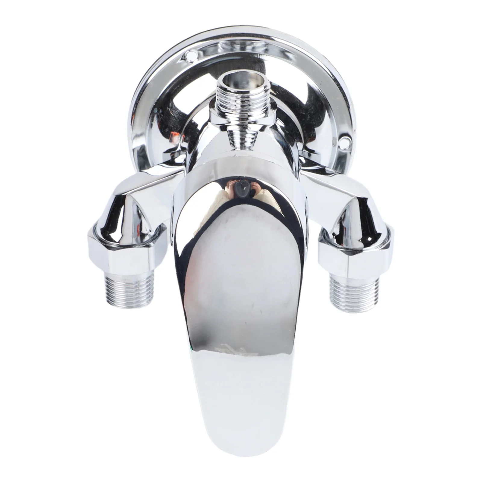 Shower Mixer Tap Deck Mounted in Chrome for Bathroom Use Mixing Hot and Cold Water Suitable for 0.06 1.0MPA Water Pressure