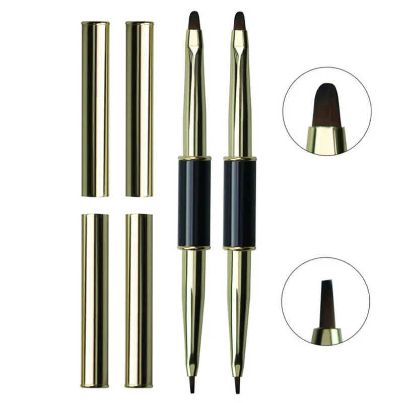 1/7PCSDual End Nail Art Stripes Lines Liner DIY Painting Brush Liquid Powder Acrylic UV GEL Extension Builder French Drawing Pen