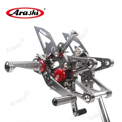 Arashi S1000RR CNC Rider Foot Pegs Rearset Adjustable Footrests For BMW HP4 S 1000 RR 2009 - 2014 2008 2009 2010 2011 2012 2013