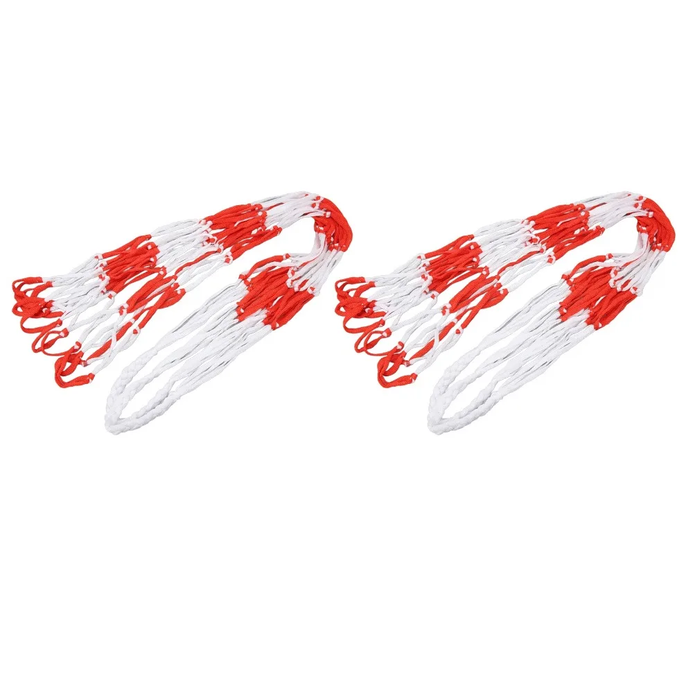 2pcs Nylon Material Sports Ball Net Bag Holds Up To 10 Balls With Carry Handles Ball Storage Net Mesh Weave Structure