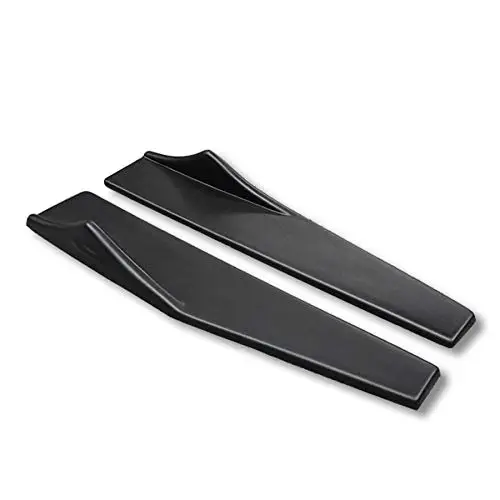 2 قطعة تنورة جانبية للسيارة باللون الأسود، موزع روك وينجليت كانارد، ديكور مجرفة #5