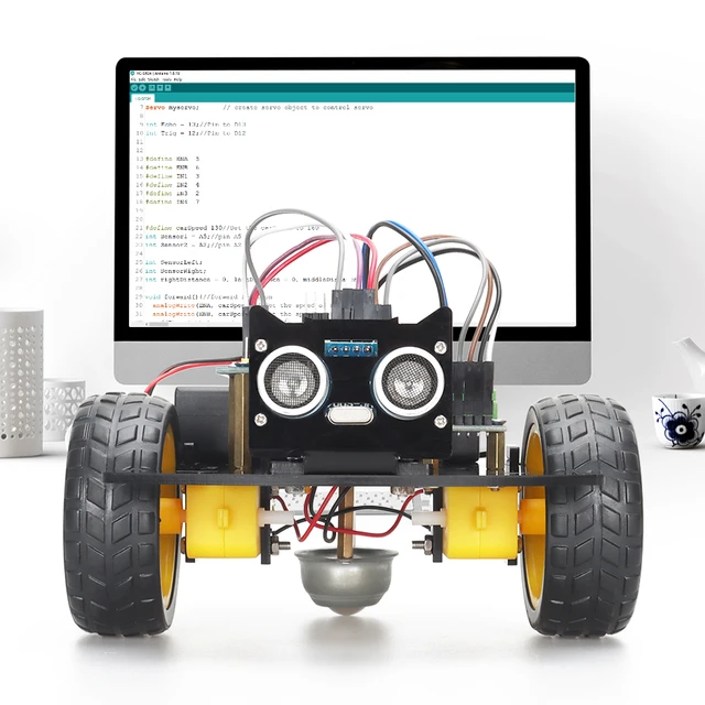 TSCINBUNY Inteligentny zestaw robota startowego do programowania Arduino Nauka i rozwijanie umiejętności Kompletny zestaw Edukacyjny zestaw robota