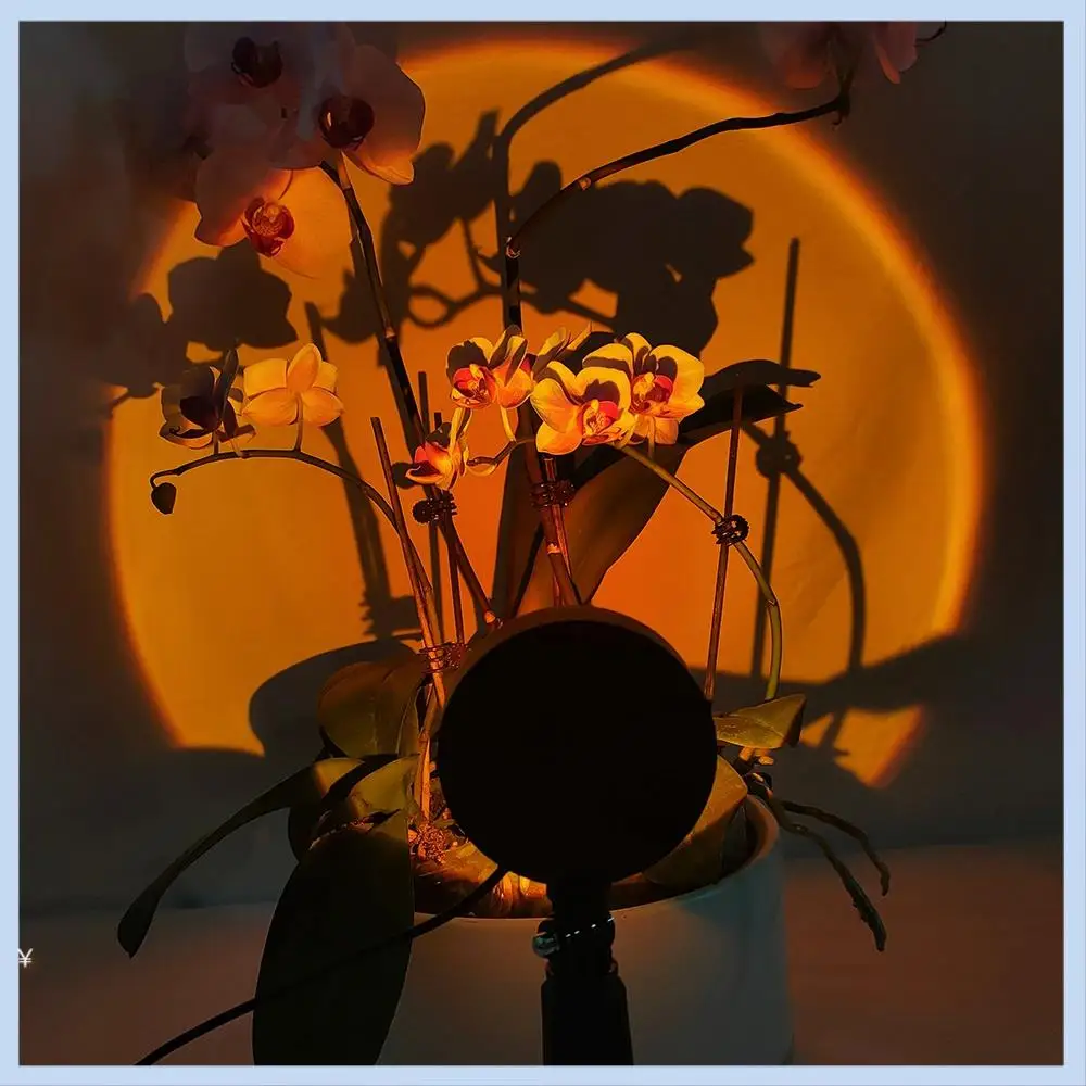 

MLGB-Sunset Projector Lamp,LED Light, Adjustable Height 180° Rotation Romantic Night Light For Bedroom Room Decor