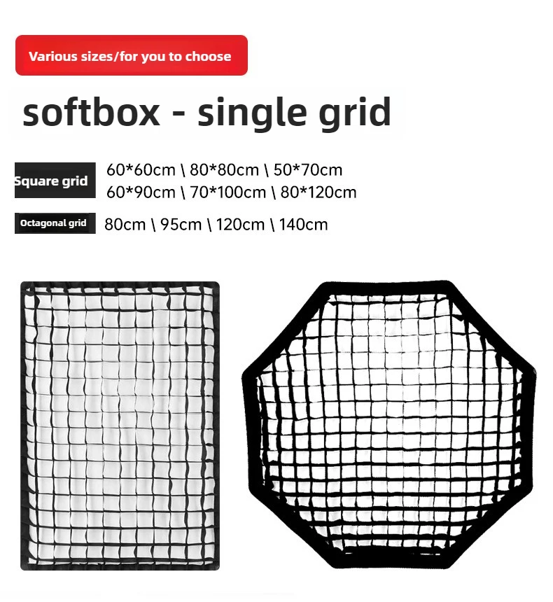 Honeycomb Grid For Octagon Rectangle Hexadecagon Deep Softbox Different Sizes for Bowens Mount