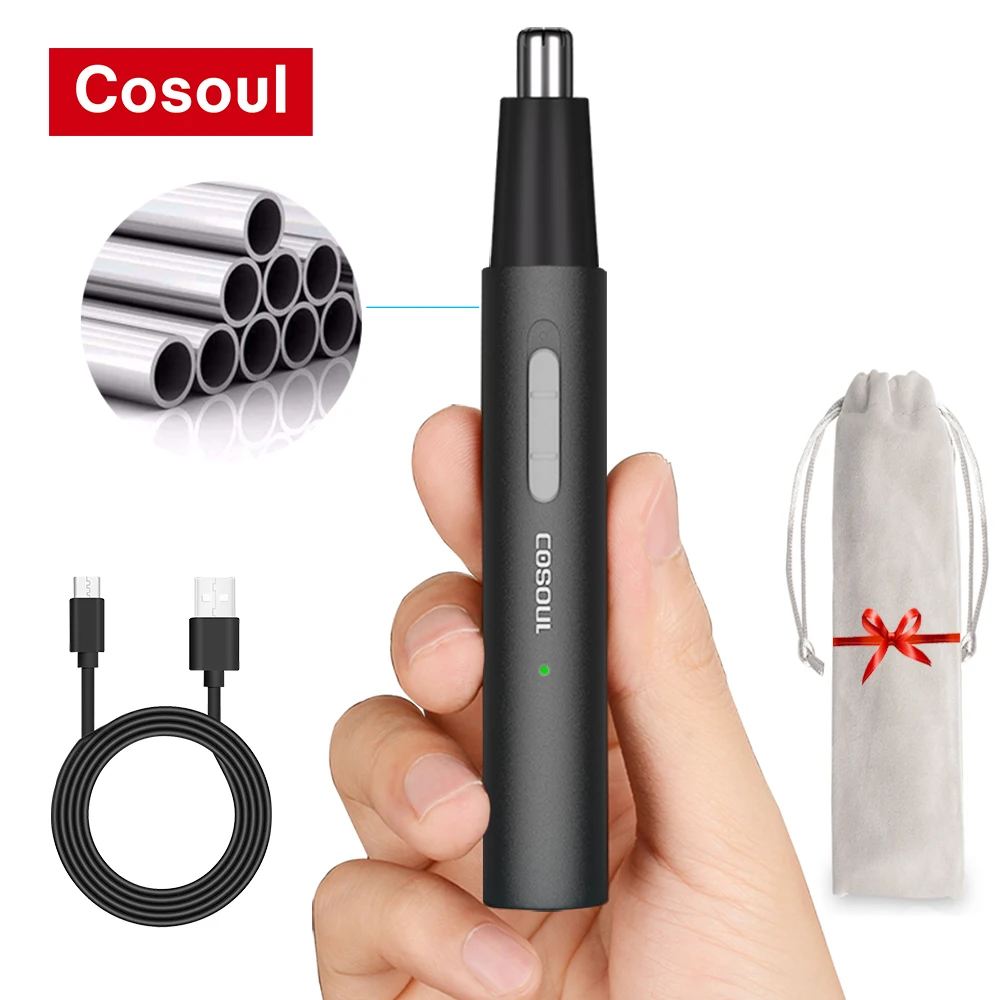 COSOUL Nose Hair Trimmer Electric Rechargeable Nose Trimmer Men Shaver Razor Women Epilator Cutter Waterproof