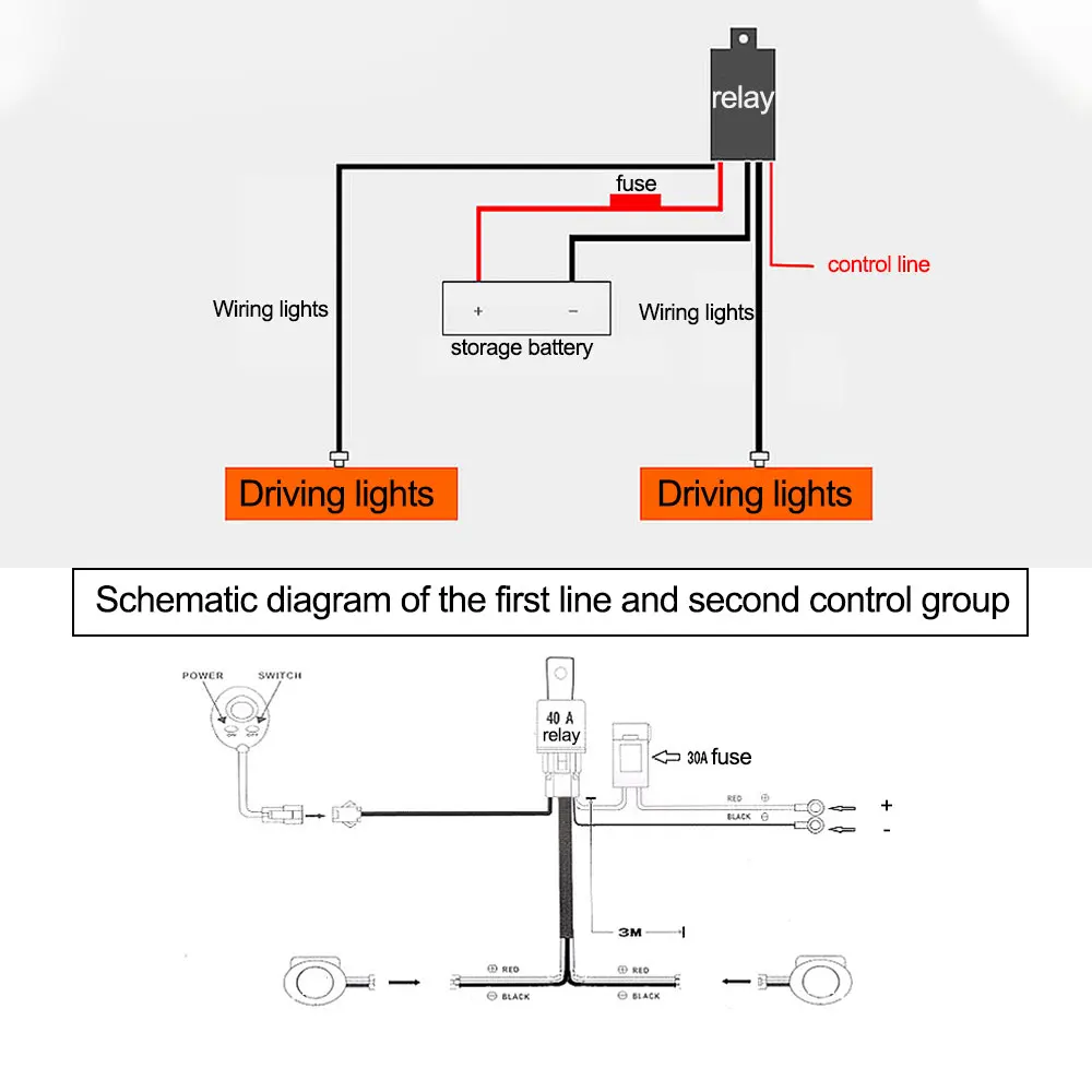 Car Fog Lamp Wiring Harness Socket Wire Kit 12V 40A Wiring Relay LED Indicator Switch for H11H16 H8 Bulbs Interface Accessories images - 6