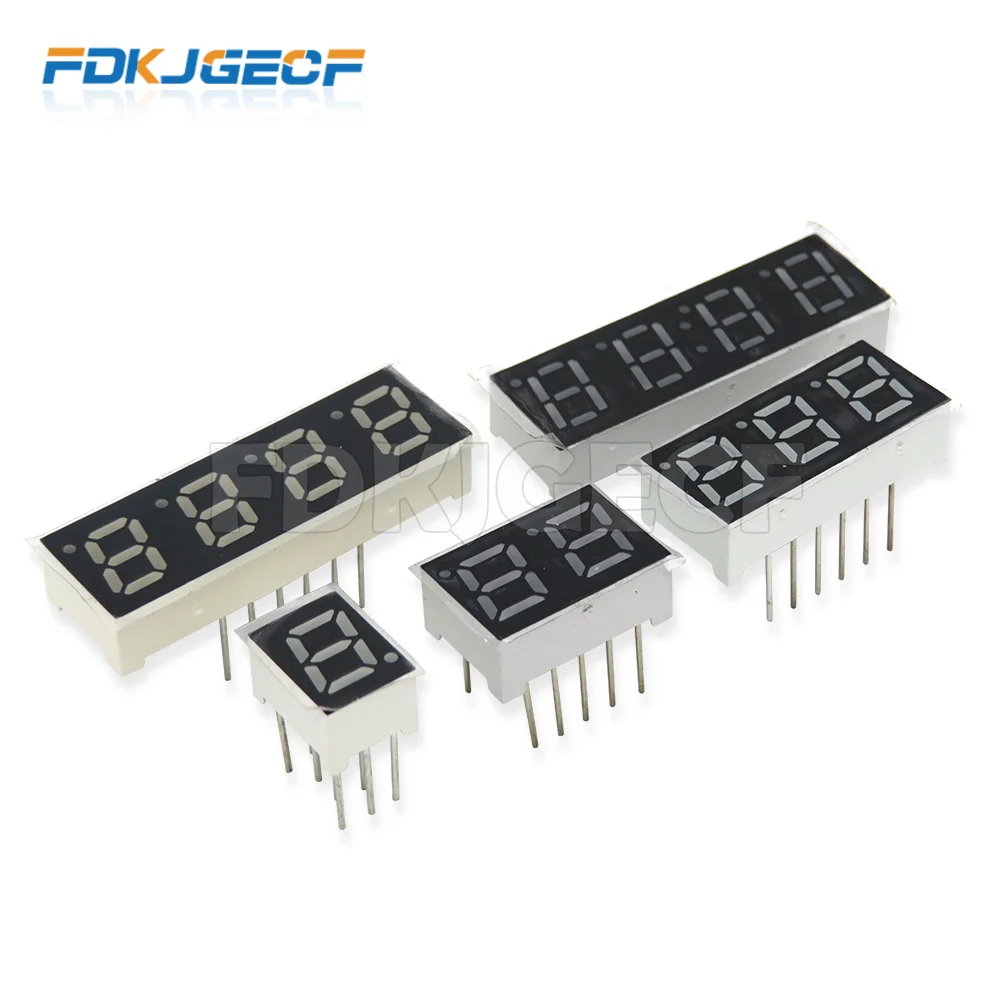 2PCS 0.28 Inch Digital Tube LED Display 2Bit 3Bit 4Bit Display Common Anode / Cathode 0.28\