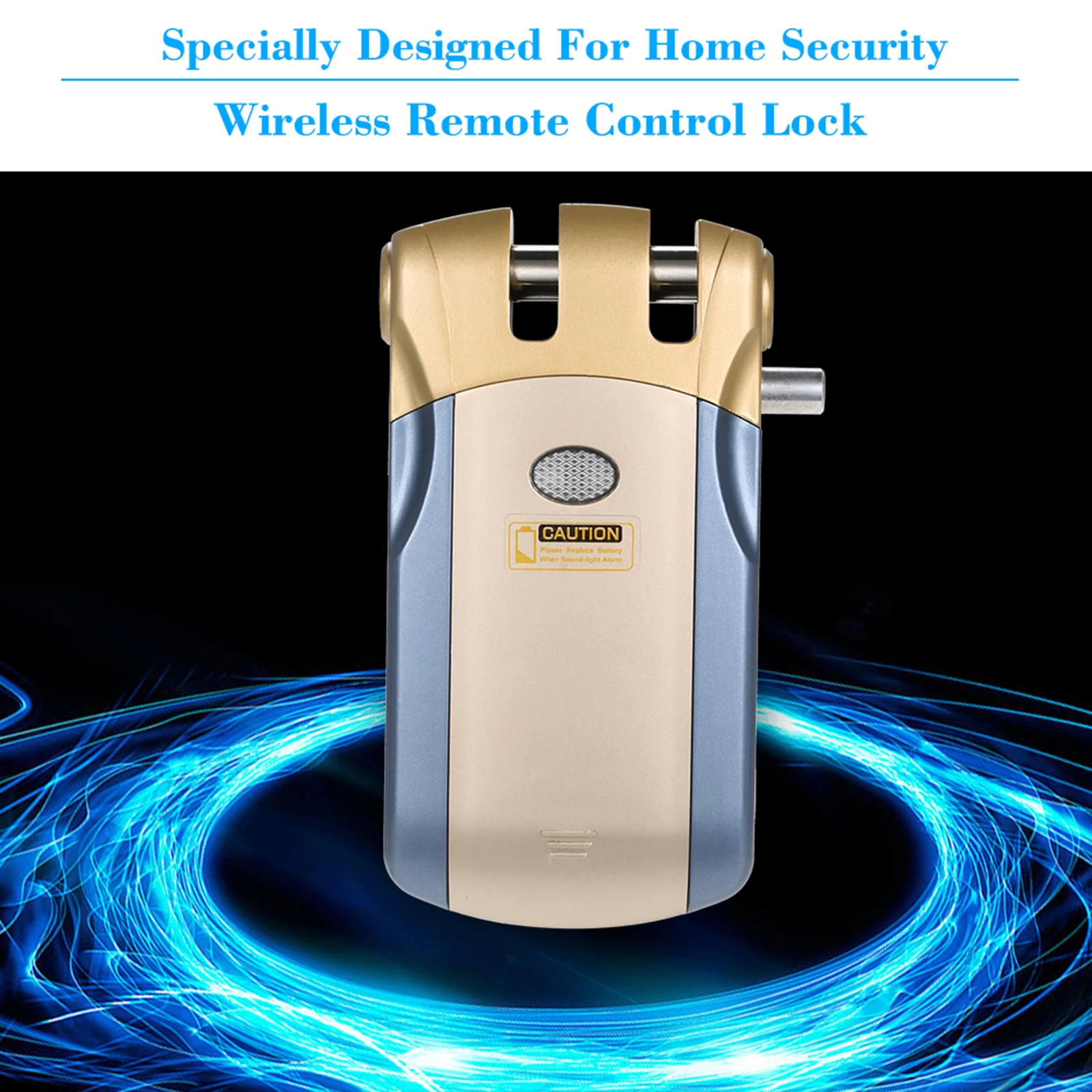 

WF-018 Wireless Remote Control Lock Security Invisible Keyless Door Entry Intelligent Lock Zinc Alloy Metal with 4 Remote Keys