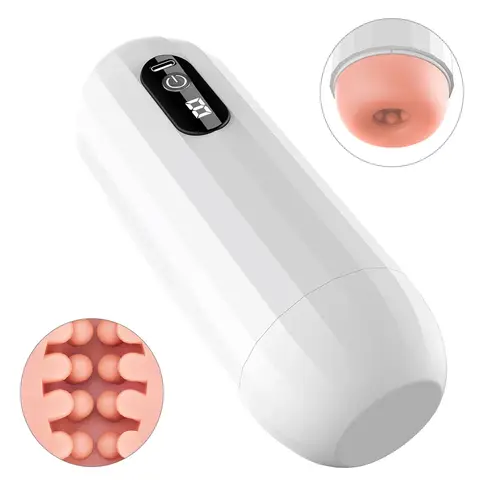 Automatic Sucking Male Masturbator Vibration Blowjob Machine Masturbation Cup Pocket Pussyy Peniss Pump sexxToy Adult Goods for Men