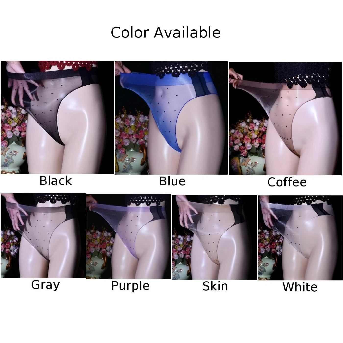 Sheer Mesh See Through Panties, Women Sexy Briefs, High Waist Lingeries Sleepwear Underwear, Item Fabric Nylon