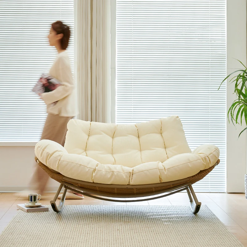 

Comfortable Nordic Chaise Lounge Luxury Rocking Two People Designer Chaise Lounge Accents Modern Home Furniture Muebles Lsyy