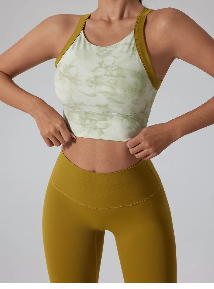 Schöner Rücken-BH mit Trägern für Damen, einteiliger, stoßfester, formgebender, sexy bedruckter BH mit breiten Trägern – Detail 12