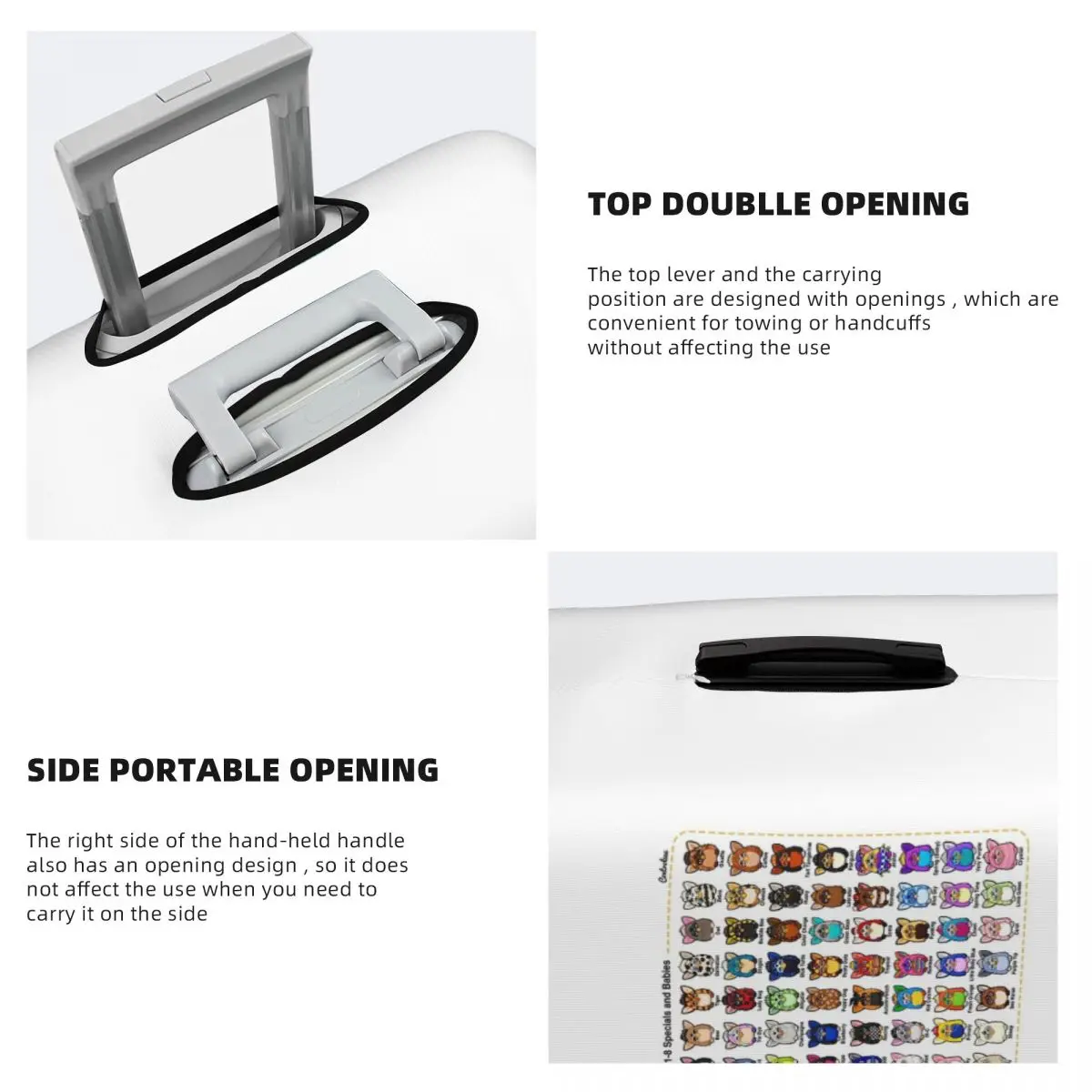 Furby Collection Capa de proteção elástica para mala de viagem, capas protetoras para bagagem de 18 a 32 polegadas