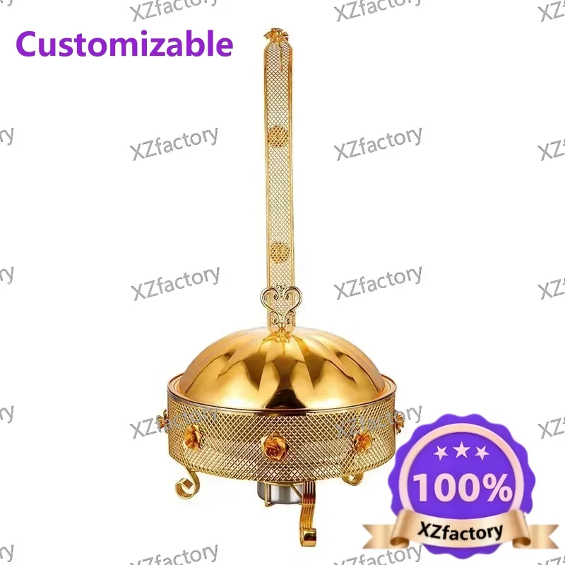 Factory Direct 2026 Top RatedStainless Steel Luxury Hanging Food Heater  Alcohol Buffet Stove Chafing Dish Food Warmer Set For P