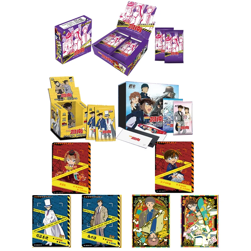 

Wholesales Detective Conan Collection Cards Booster Box Case Rare Anime Table Playing Game Board Cards