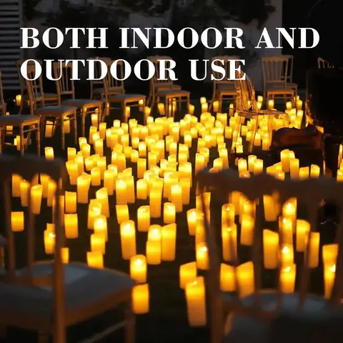 24-144 Units/Set of Waterproof Indoor Flameless LED Candle Lights Wholesale, Party Supplies for Gatherings and Festivals