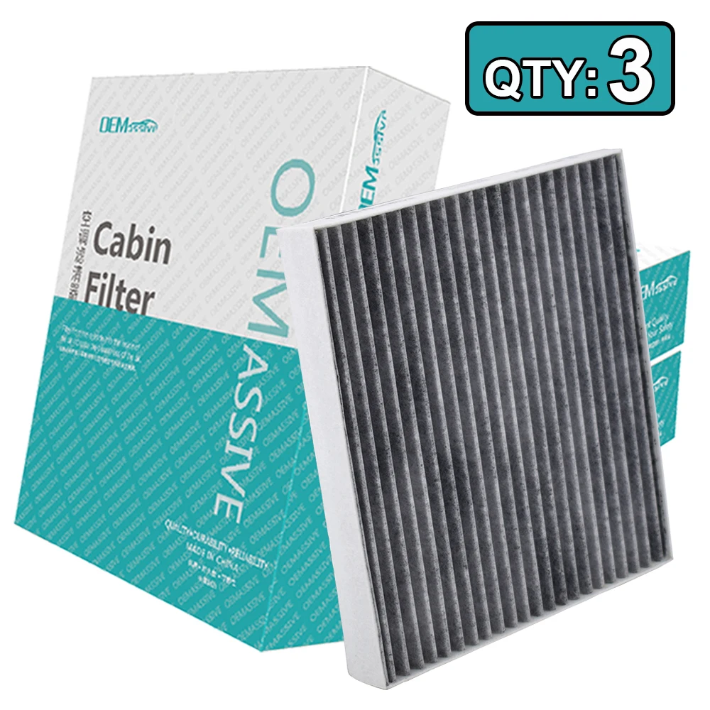 3x Pollen Cabin A/C Aircon Air Filter For Hyundai Creta IX25 Kona Tucson TL Kia Rio 4 Stonic 97133-D1000 97133-D3000 97133-J9000
