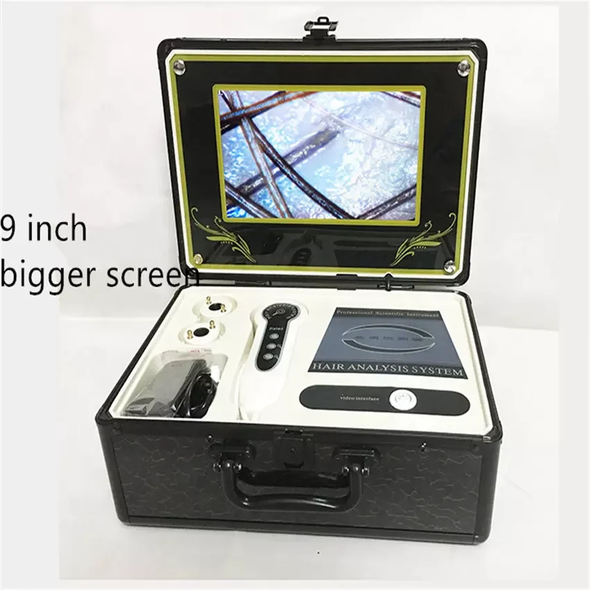 Hair Analysis With A Case And 9inch Screen For Salon Equipment and Home Using analyzer