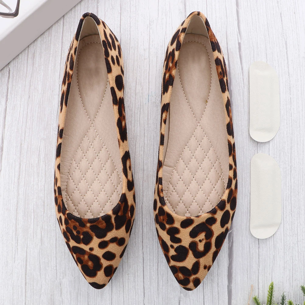 

Leopard Print Flat Shoes Comfortable Breathable Women Red Slippers Stylish Pointed Toe Ideal Birthday Gift