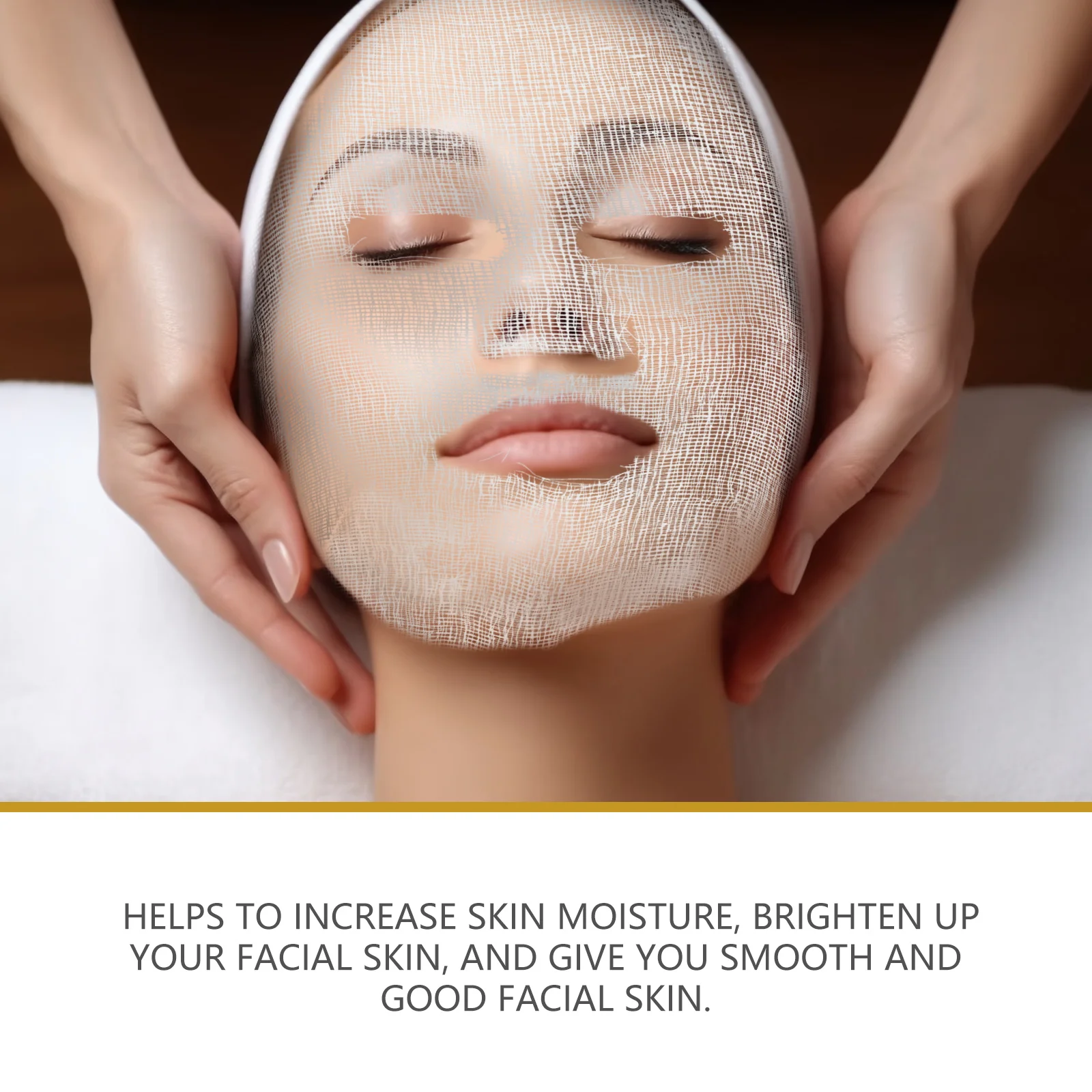 

50Pcs Supple Facial Mask Sheets Breathable DIY Face Mask for Skin Hydration Brightening Gentle on for Home Hotel