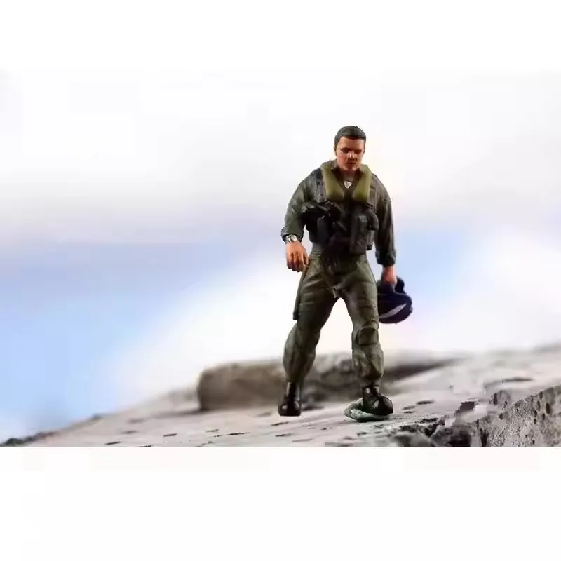 2025 Nuovo 1/72 Bilancia 1 Pz US Navy Fighter Pilot Soldati Action Figures Modello FAI DA TE Scena Collezione di Accessori Display Giocattoli Bambole