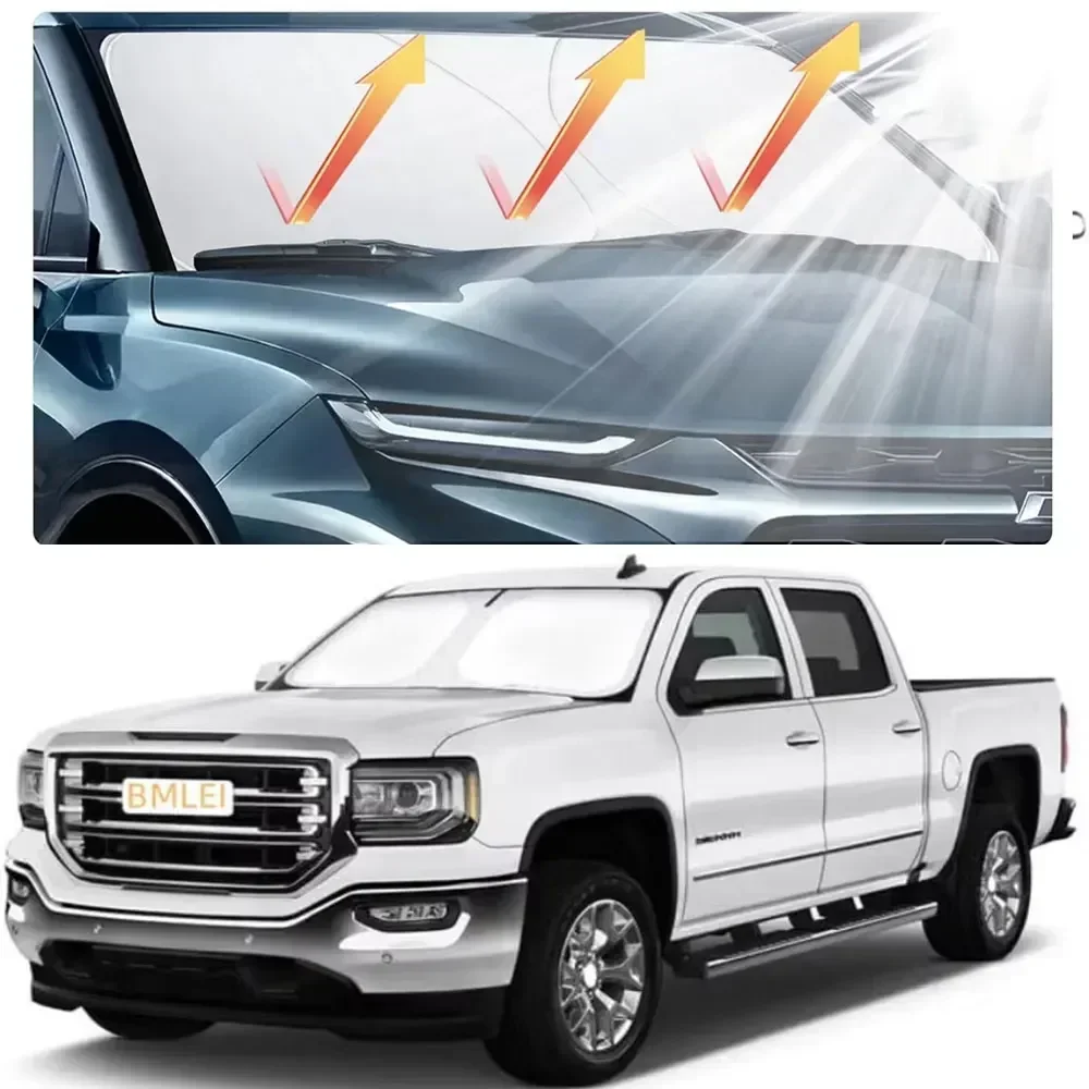 Car Front Window Sunshade UV Protection Shade Sun Protector Windshield Visor Cover Auto Curtain Sunshade Accessories Car parts view 4