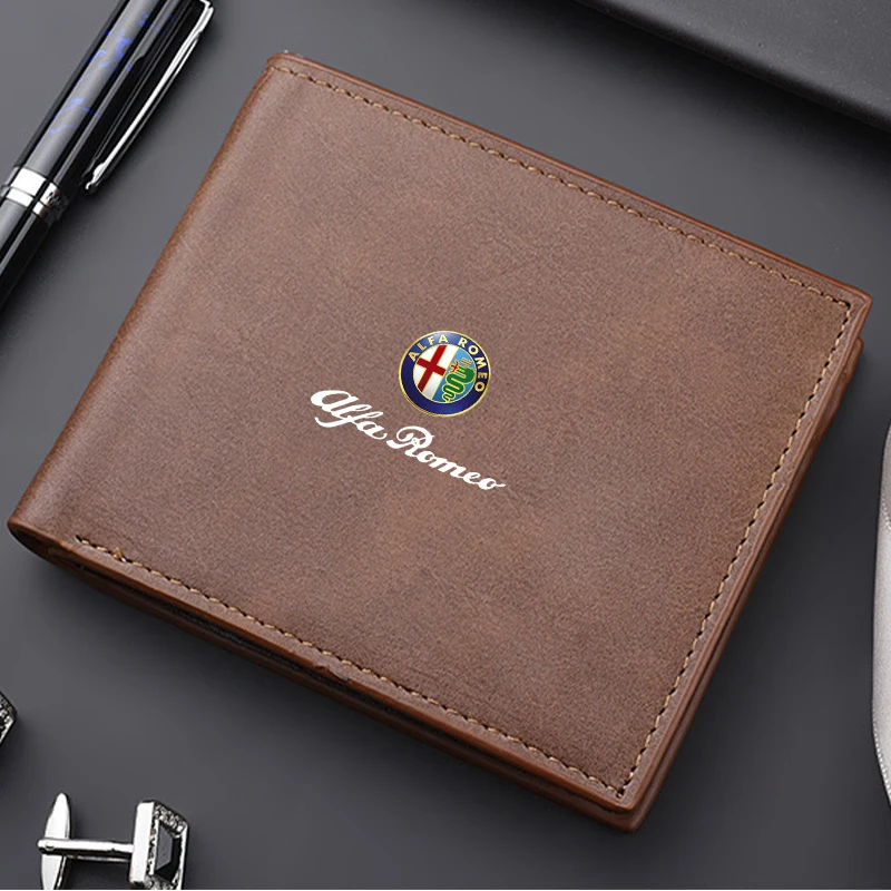 Car Fashion Vintage Wallet Driver Licence Storage Coin Purse For Alfa Romeo Giulietta 159 147 156 166 Mito Giulia GT Stelvio