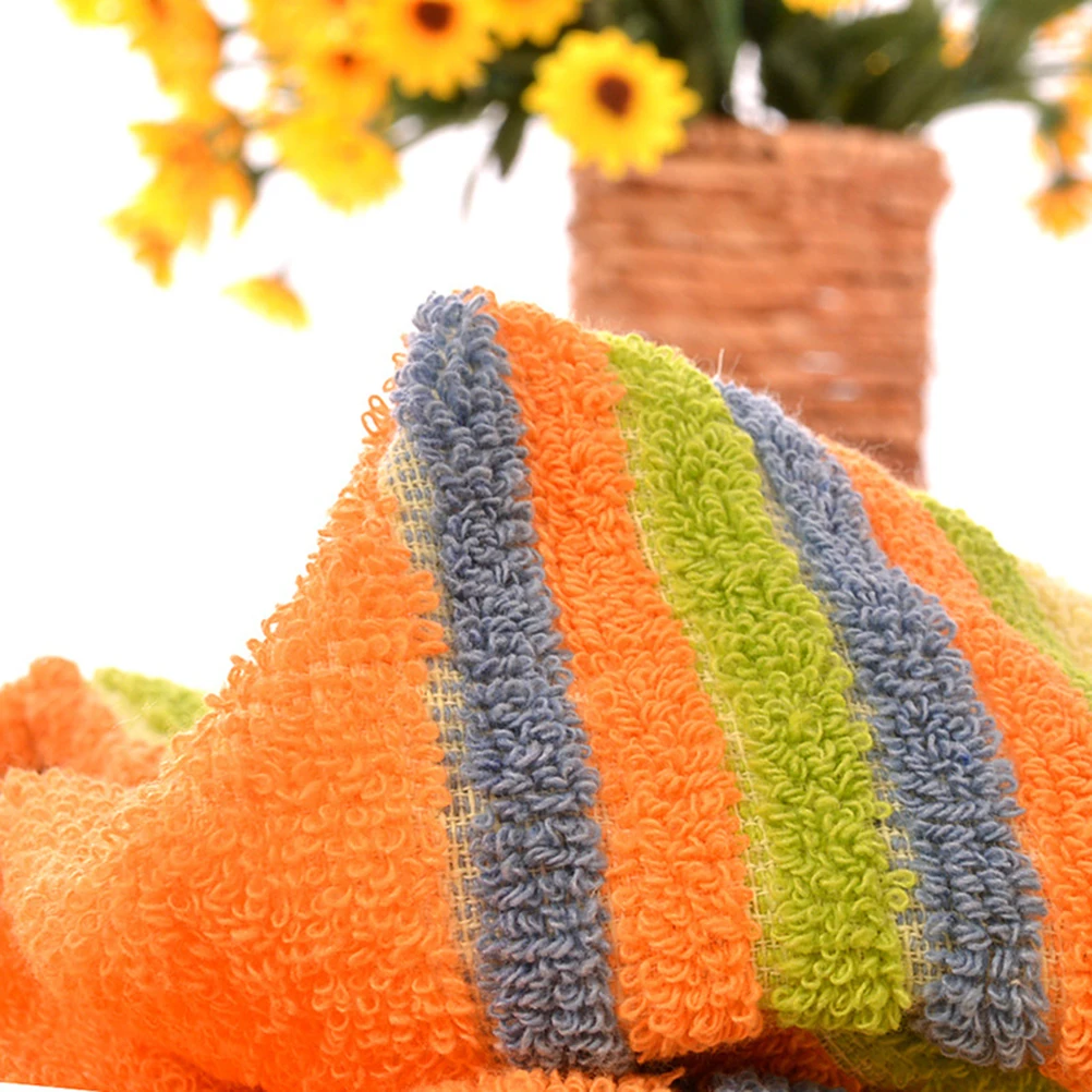 

12pcs Cotton Towels Soft Hand Bath Salon Reusable Absorbent Multicolor Cleaning Kitchen Vintage Wash Shop Facial
