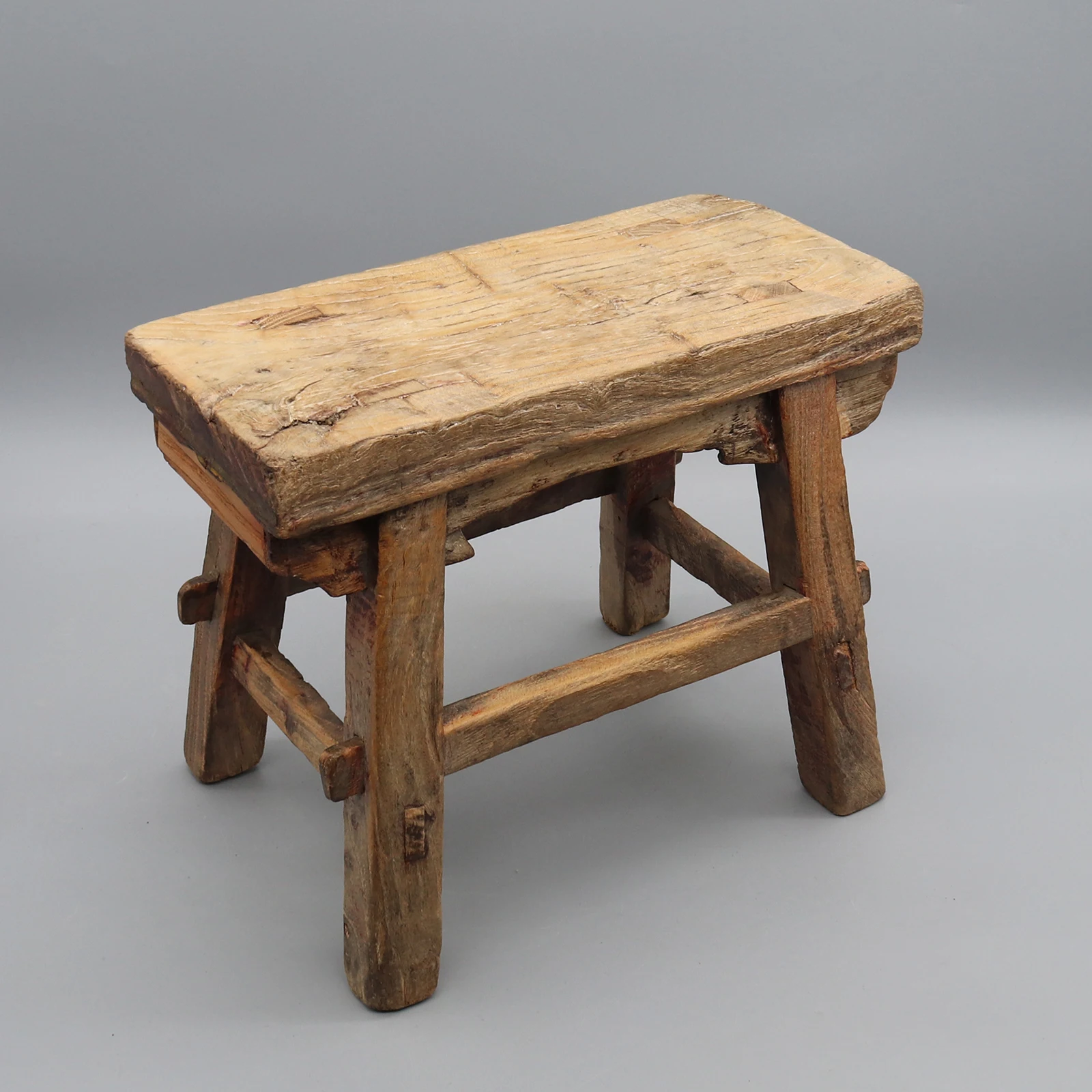 

Old Ming Dynasty Style Stool, Little Bathroom Bench, Tenon and Mortise Jointed