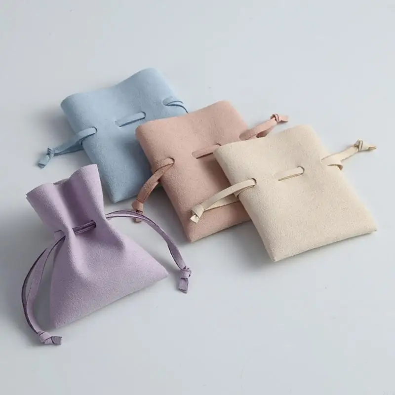 حل تغليف المجوهرات مع صندوق متعدد الألوان وحقيبة جلدية ومنظمات لعرض الأقراط وملمس جلدي للإكسسوارات #2