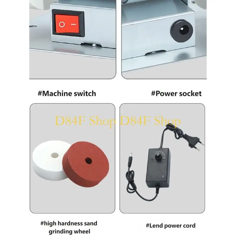 D84F Electric Desktop Grinder 150W Motor For Sharpening Grinding And Polishing Tool
