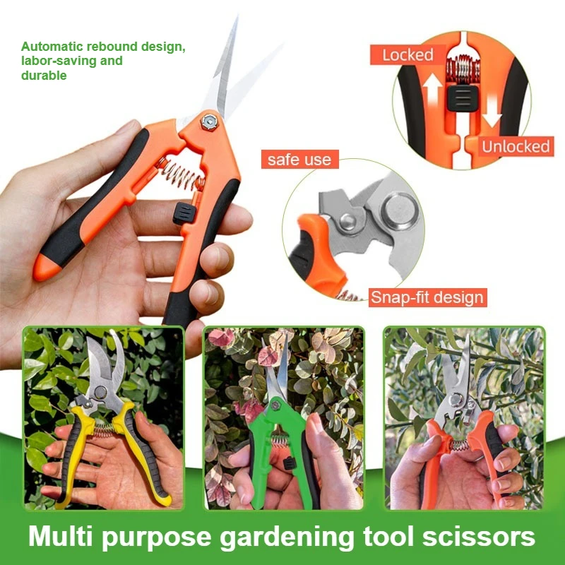 

Сбор фруктовых садов, обрезка сада, обрезка цветов, универсальные ножницы для инструментов, набор бытовых садовых ножниц из нержавеющей стали