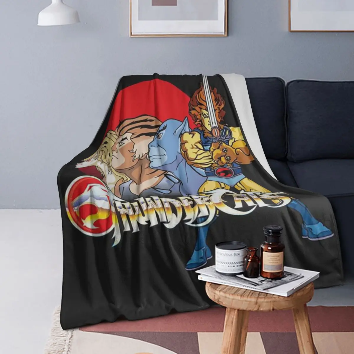 

Одеяла с героями мультфильмов Thundercats, мягкое теплое фланелевое одеяло, покрывало для кровати, гостиной, пикника, путешествия, домашний диван