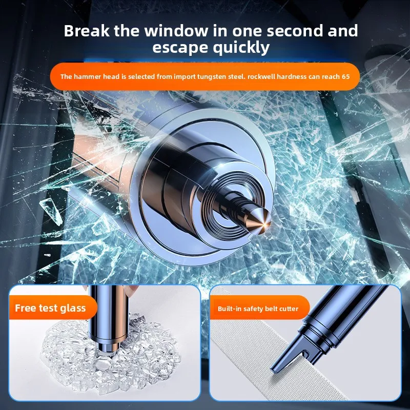 

Automobile Multi-function Safety Hammer For Automobile Glass Window Breaker Emergency Escape Hammer Glass Crusher